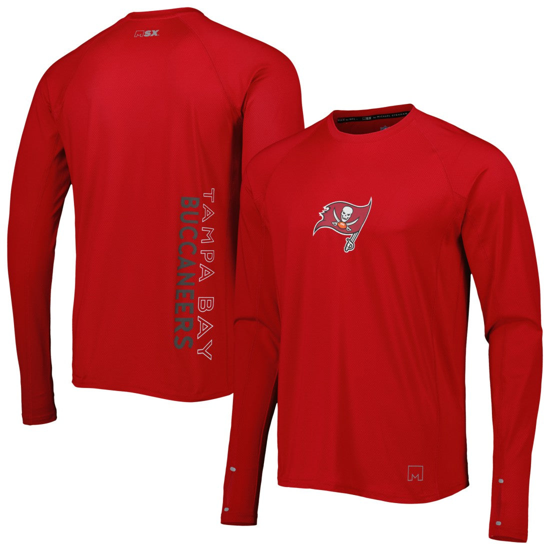 NFL Tampa Bay Buccaneers MSX by Michael Strahan Interval Long Sleeve Raglan T-Shirt