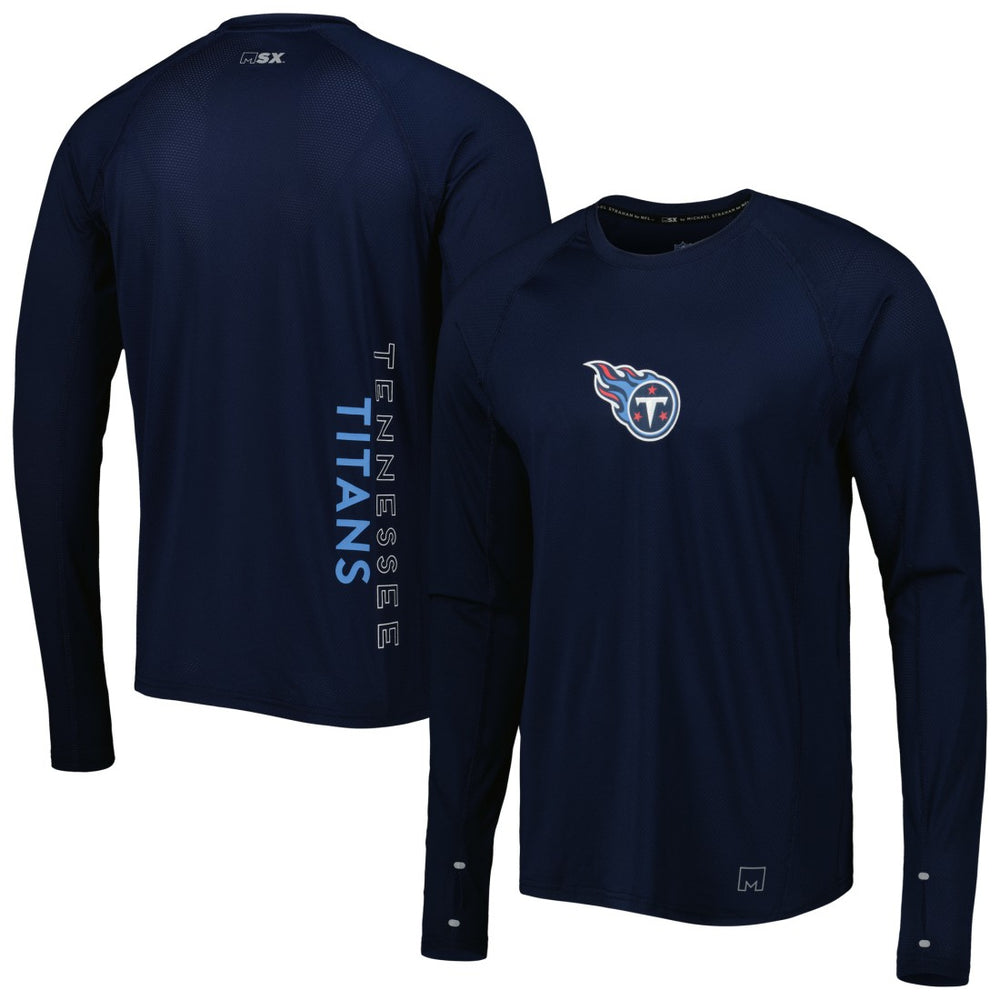NFL Tennessee Titans MSX by Michael Strahan Interval Long Sleeve Raglan T-Shirt