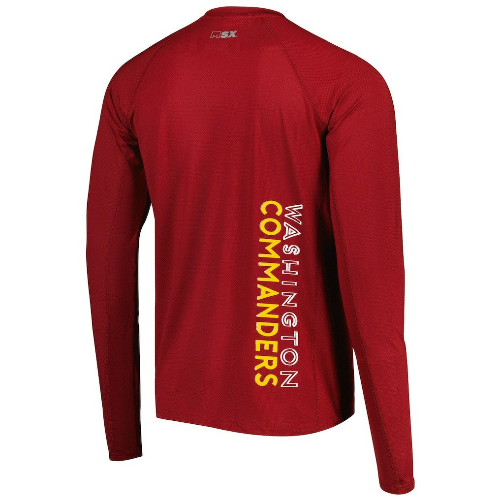 NFL Washington Commanders MSX by Michael Strahan Interval Long Sleeve Raglan T-Shirt