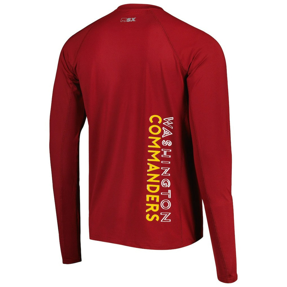 NFL Washington Commanders MSX by Michael Strahan Interval Long Sleeve Raglan T-Shirt