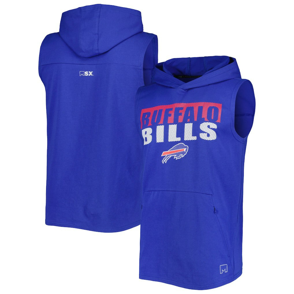 NFL Buffalo Bills MSX by Michael Strahan Relay Sleeveless Pullover Hoodie