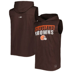 NFL Cleveland Browns MSX by Michael Strahan Relay Sleeveless Pullover Hoodie