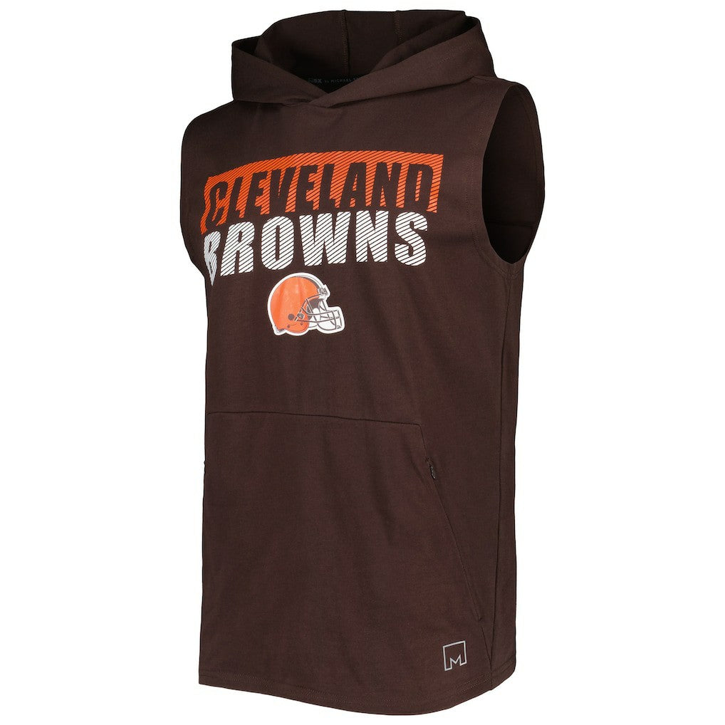 NFL Cleveland Browns MSX by Michael Strahan Relay Sleeveless Pullover Hoodie