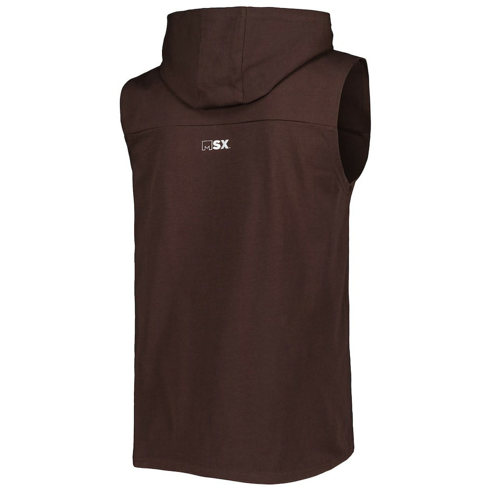 NFL Cleveland Browns MSX by Michael Strahan Relay Sleeveless Pullover Hoodie