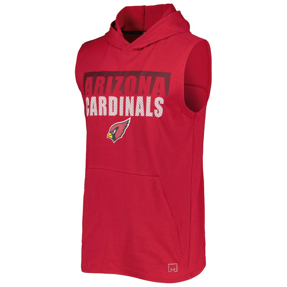 NFL Arizona Cardinals MSX by Michael Strahan Relay Sleeveless Pullover Hoodie