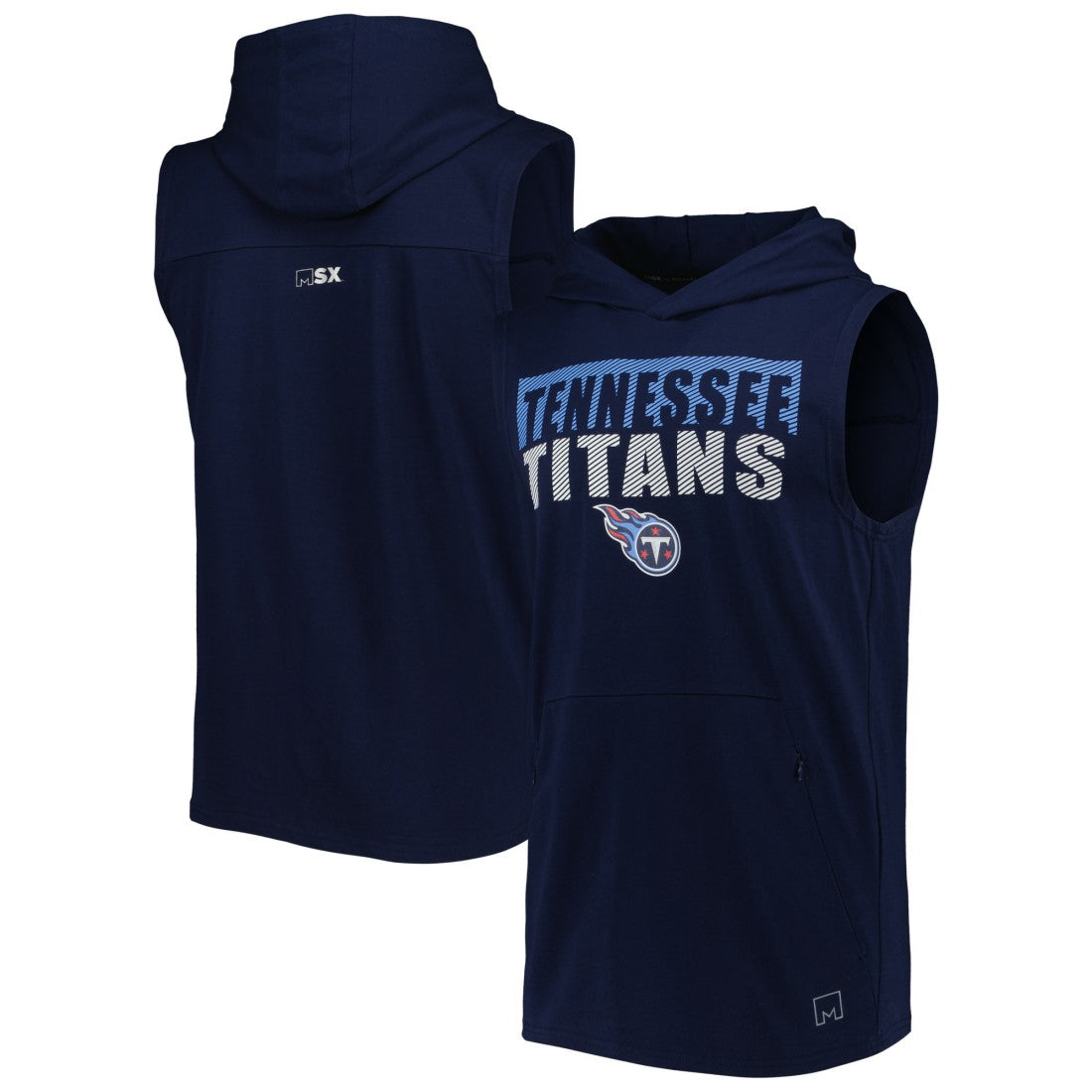 NFL Tennessee Titans MSX by Michael Strahan Relay Sleeveless Pullover Hoodie