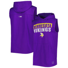 NFL Minnesota Vikings MSX by Michael Strahan Relay Sleeveless Pullover Hoodie