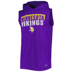 NFL Minnesota Vikings MSX by Michael Strahan Relay Sleeveless Pullover Hoodie