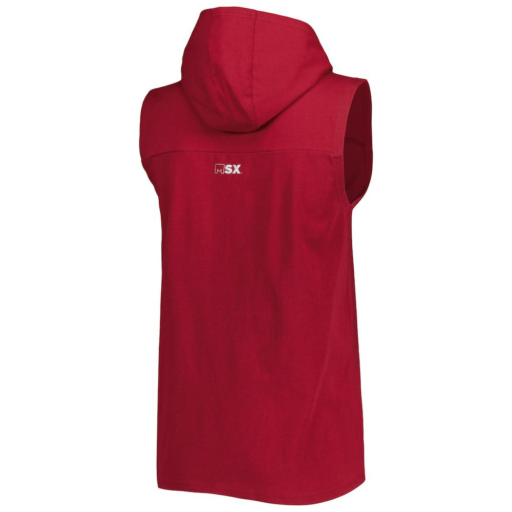 NFL Washington Commanders MSX by Michael Strahan Relay Sleeveless Pullover Hoodie