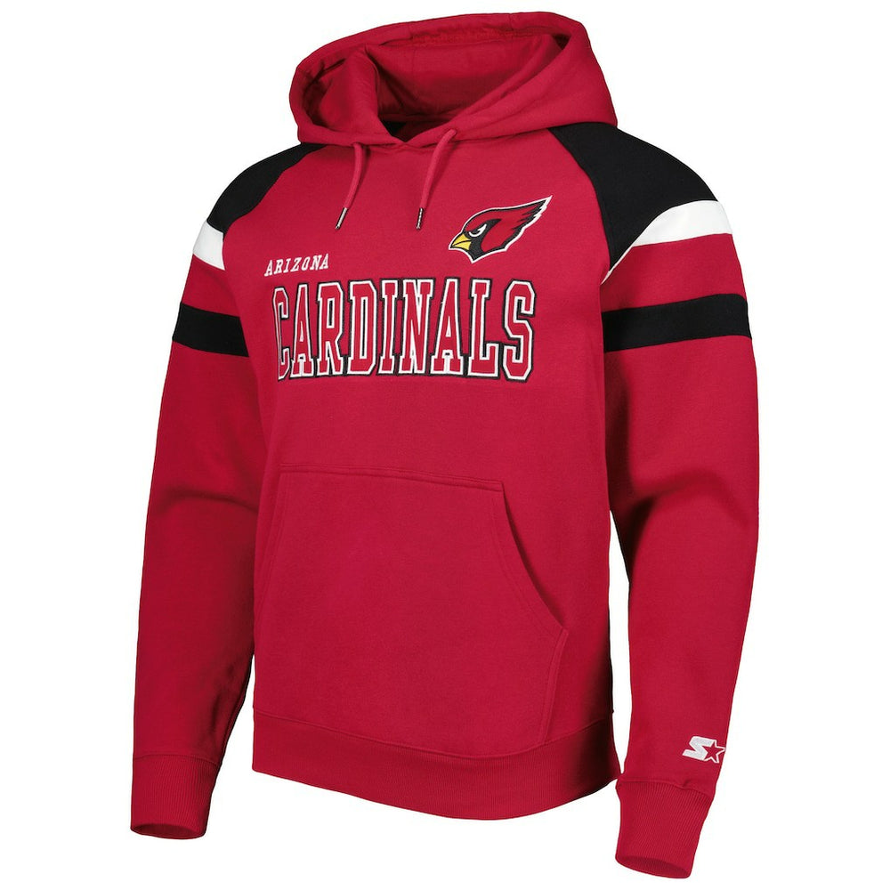 NFL Arizona Cardinals Starter Draft Fleece Raglan Pullover Hoodie