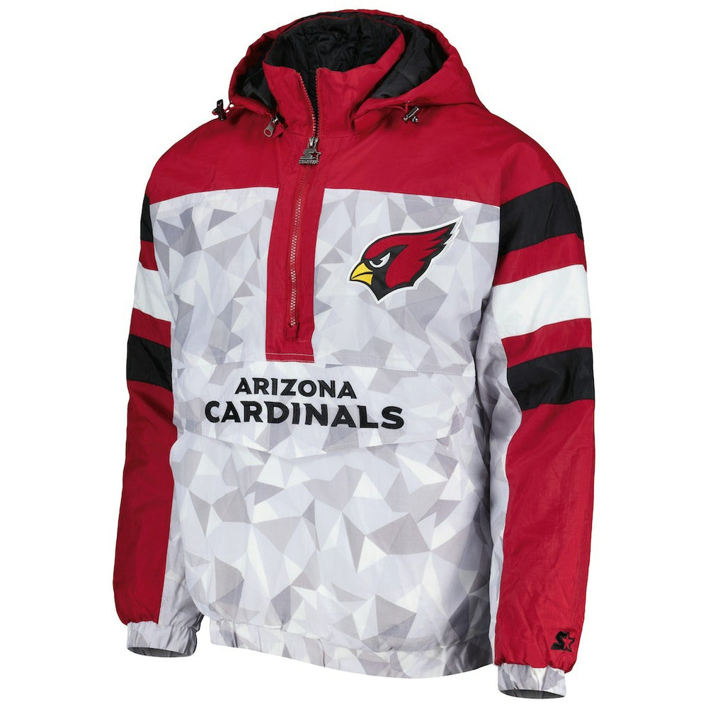 NFL Arizona Cardinals Starter Thursday Night Gridiron Raglan Half-Zip Hooded Jacket