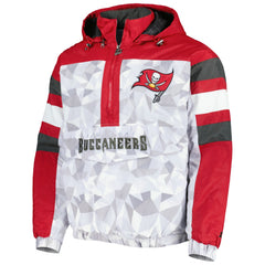 NFL Tampa Bay Buccaneers Starter Thursday Night Gridiron Raglan Half-Zip Hooded Jacket