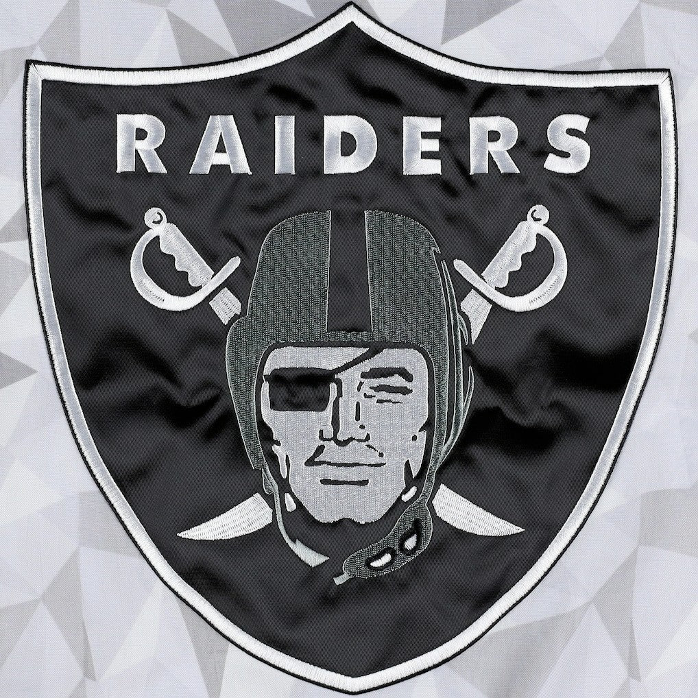 NFL Las Vegas Raiders Starter Thursday Night Gridiron Raglan Half-Zip Hooded Jacket
