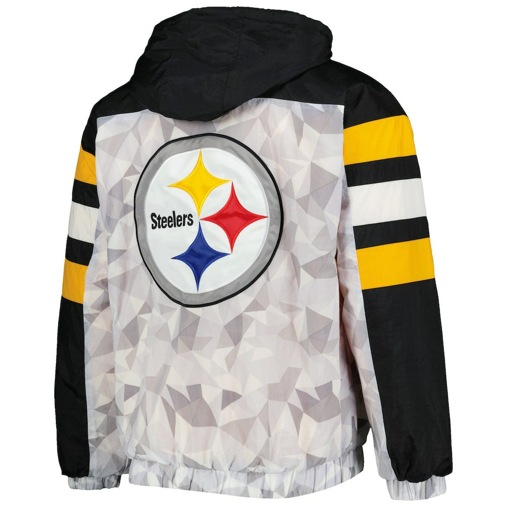 NFL Pittsburgh Steelers Starter Thursday Night Gridiron Raglan Half-Zip Hooded Jacket