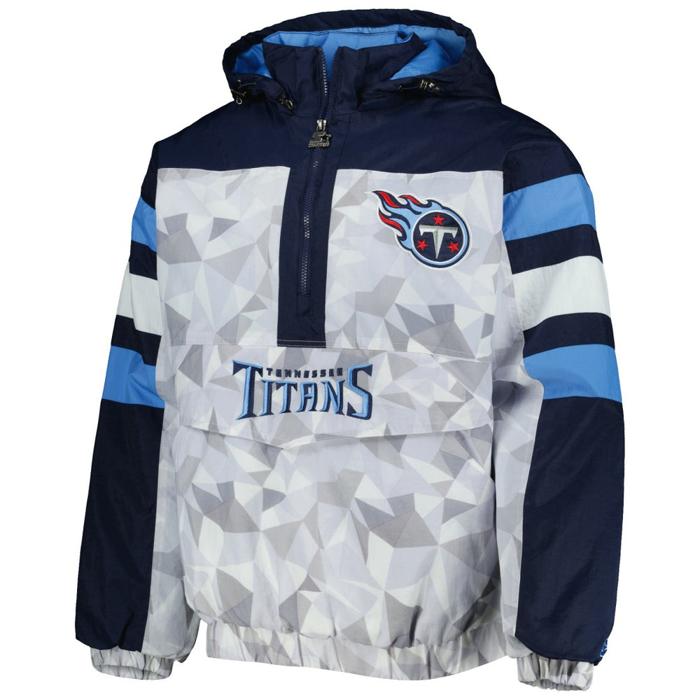 NFL Tennessee Titans Starter Thursday Night Gridiron Raglan Half-Zip Hooded Jacket