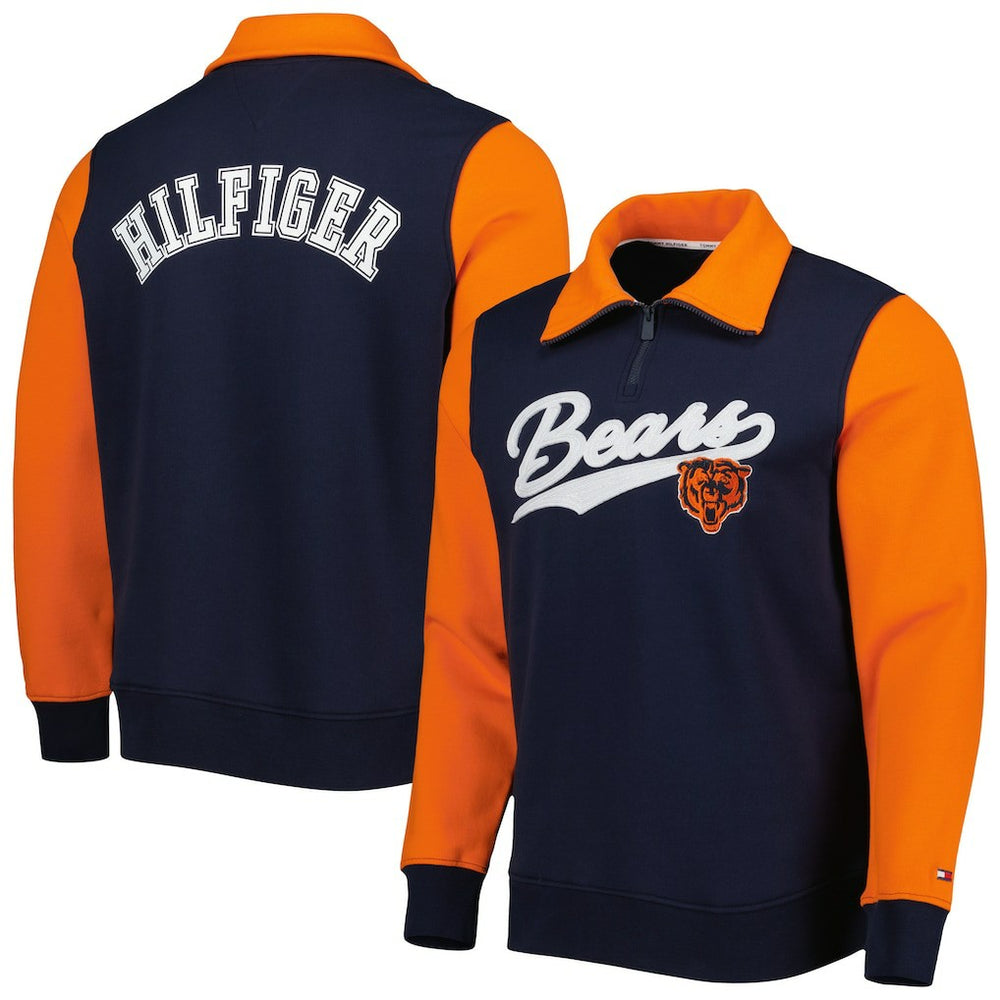 NFL Chicago Bears Tommy Hilfiger Aiden Quarter-Zip Sweatshirt