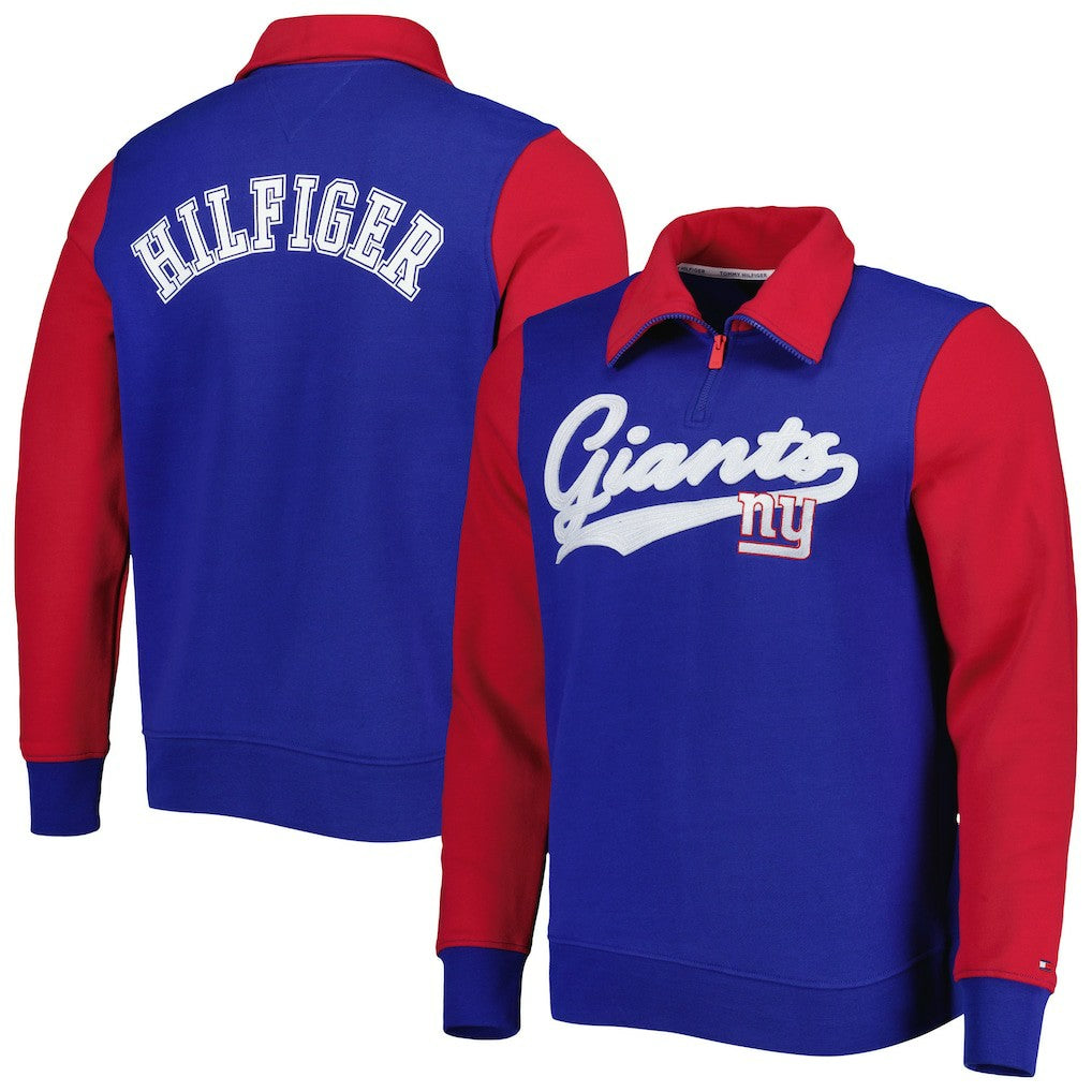 NFL New York Giants Tommy Hilfiger Aiden Quarter-Zip Sweatshirt