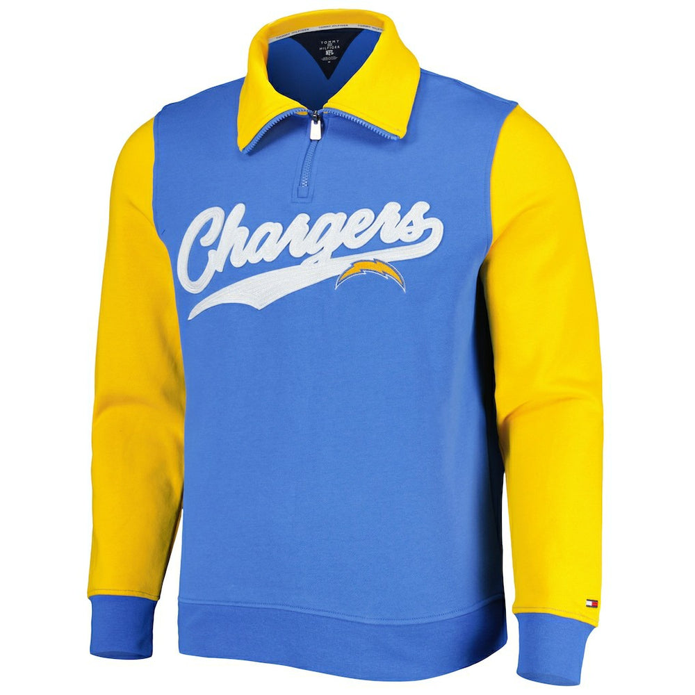 NFL Los Angeles Chargers Tommy Hilfiger Aiden Quarter-Zip Sweatshirt