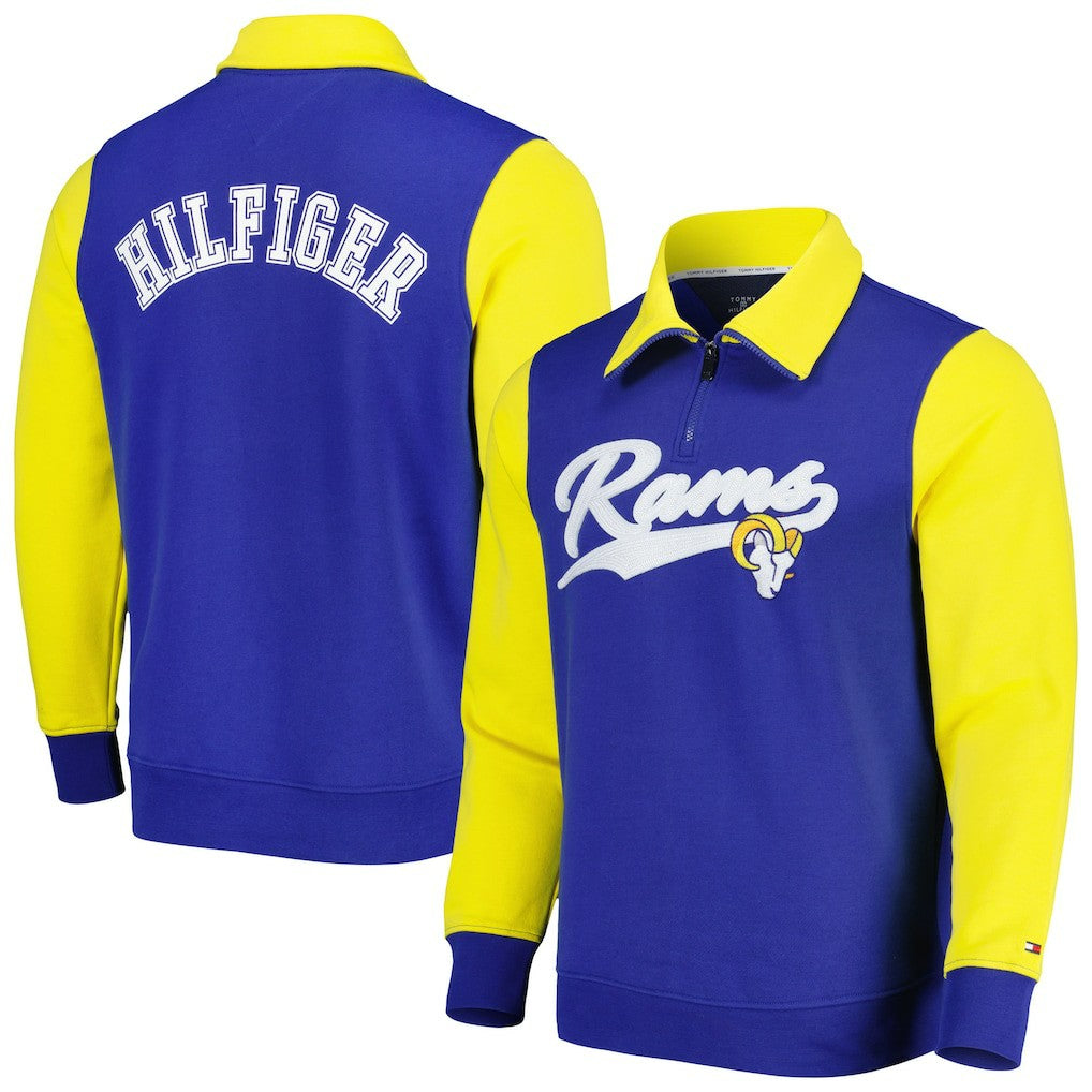 NFL Los Angeles Rams Tommy Hilfiger Aiden Quarter-Zip Sweatshirt