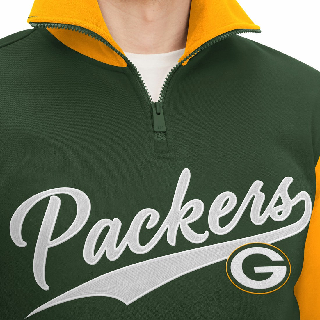 NFL Green Bay Packers Tommy Hilfiger Aiden Quarter-Zip Sweatshirt