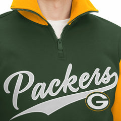 NFL Green Bay Packers Tommy Hilfiger Aiden Quarter-Zip Sweatshirt