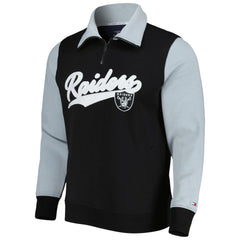 NFL Las Vegas Raiders Tommy Hilfiger Aiden Quarter-Zip Sweatshirt