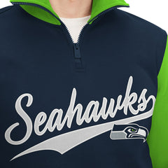 NFL Seattle Seahawks Tommy Hilfiger Aiden Quarter-Zip Sweatshirt