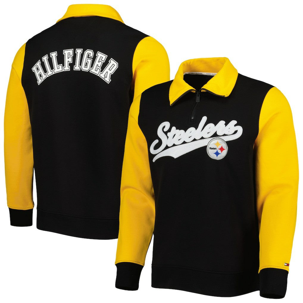NFL Pittsburgh Steelers Tommy Hilfiger Aiden Quarter-Zip Sweatshirt