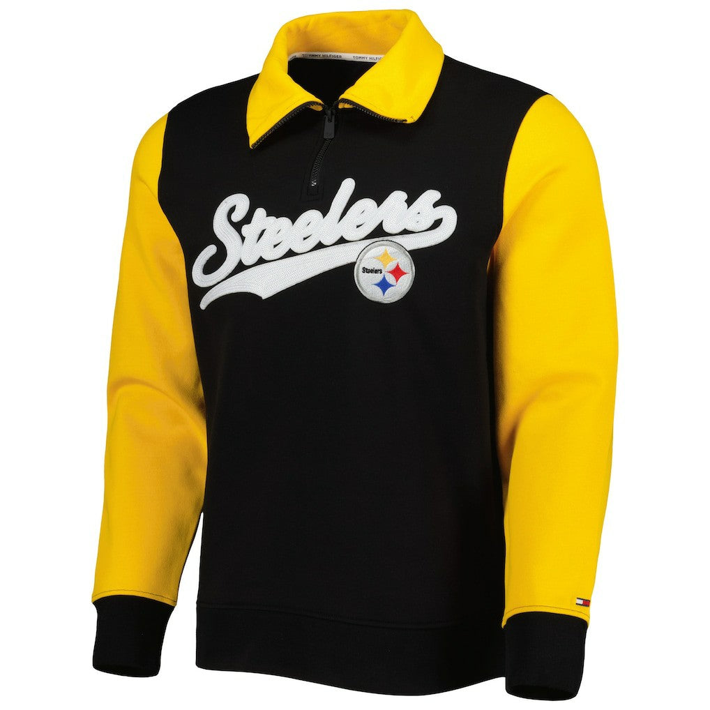 NFL Pittsburgh Steelers Tommy Hilfiger Aiden Quarter-Zip Sweatshirt