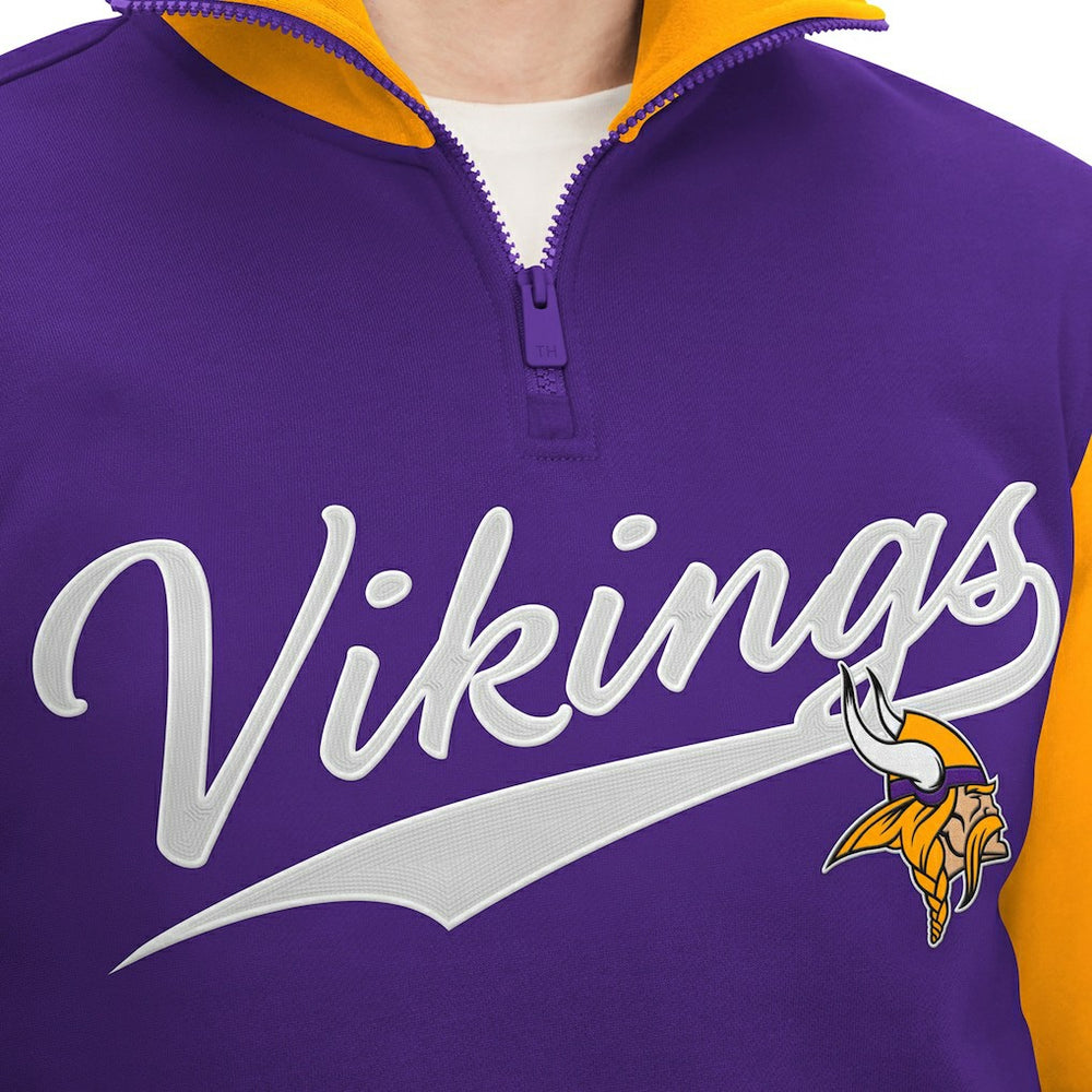 NFL Minnesota Vikings Tommy Hilfiger Aiden Quarter-Zip Sweatshirt