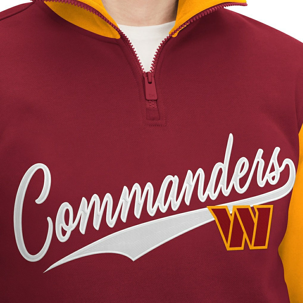 NFL Washington Commanders Tommy Hilfiger Aiden Quarter-Zip Sweatshirt