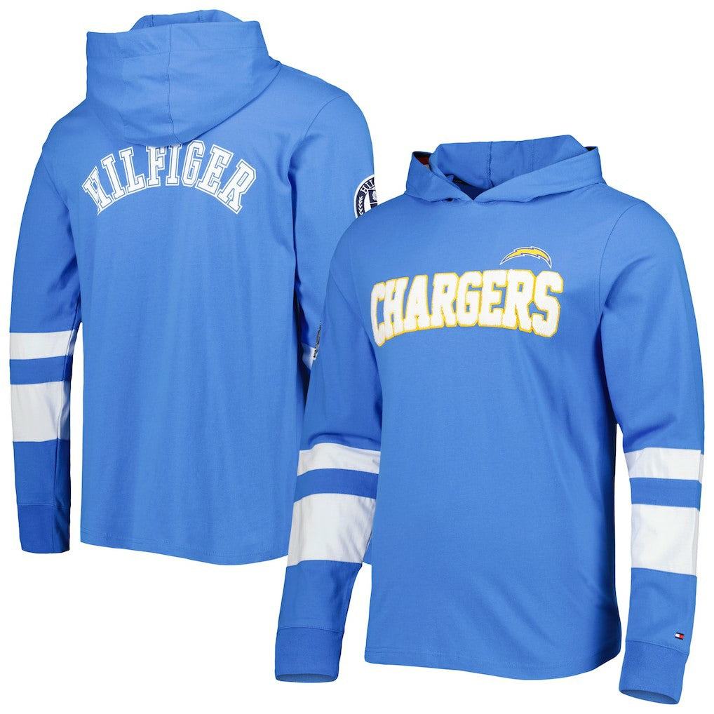 NFL Los Angeles Chargers Tommy Hilfiger Alex Long Sleeve Hoodie T-Shirt