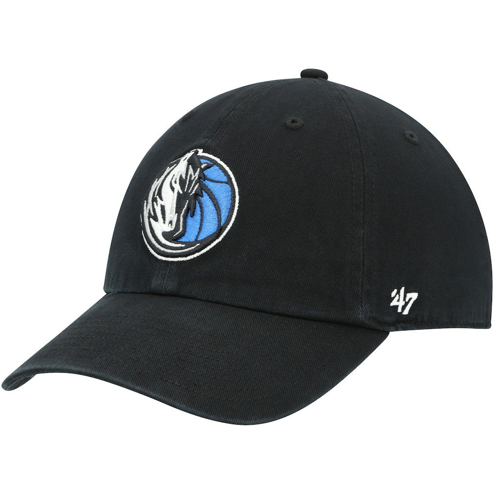 Dallas Mavericks '47 Core Logo Clean Up Adjustable Hat sale - Black | 47 brand outlet