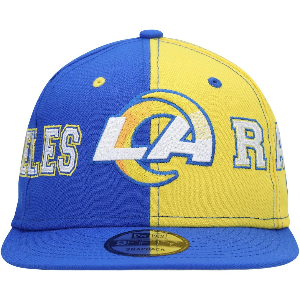 NFL Los Angeles Rams Team Split 9FIFTY Snapback Hat