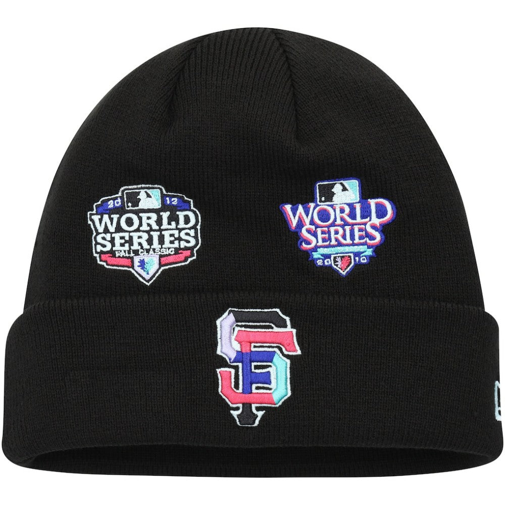 San Francisco Giants Polar Lights Cuffed Knit Hat - Black | New Era