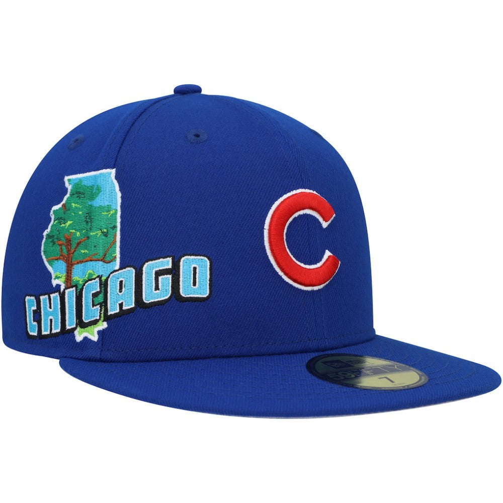 Chicago Cubs Stateview 59FIFTY Fitted Hat - Royal | New Era