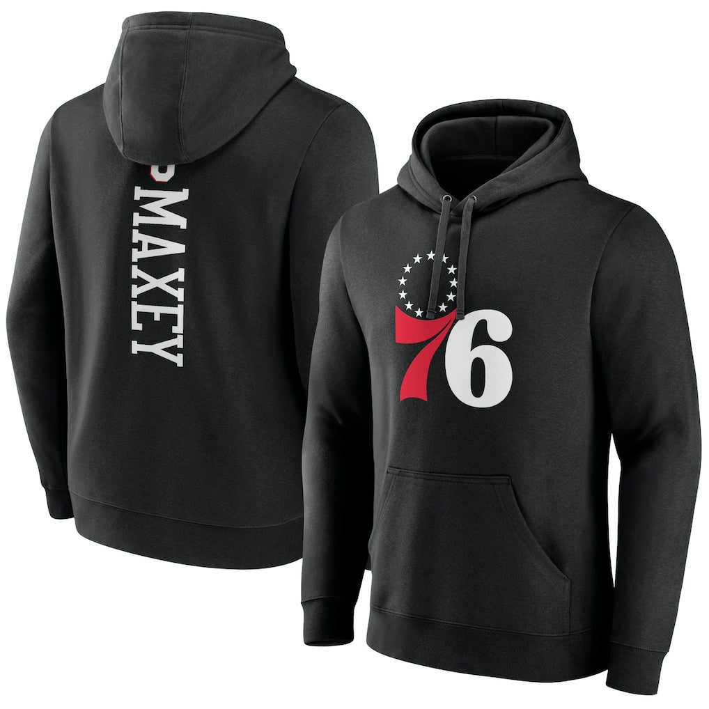 Tyrese Maxey Philadelphia 76ers Playmaker Pullover Hoodie - Black outlet