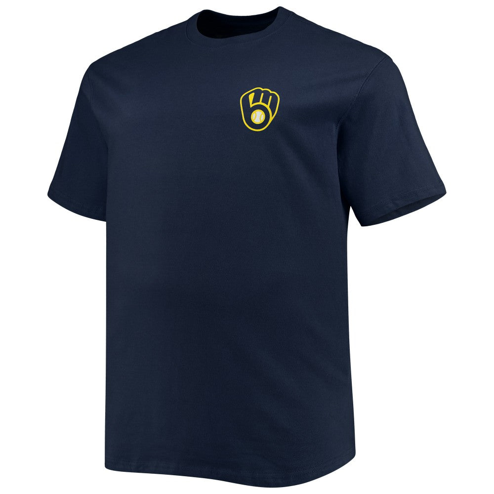 Milwaukee Brewers Big & Tall Father's Day #1 Dad T-Shirt - Navy