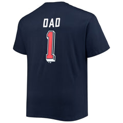 Cleveland Guardians Big & Tall Father's Day #1 Dad T-Shirt - Navy