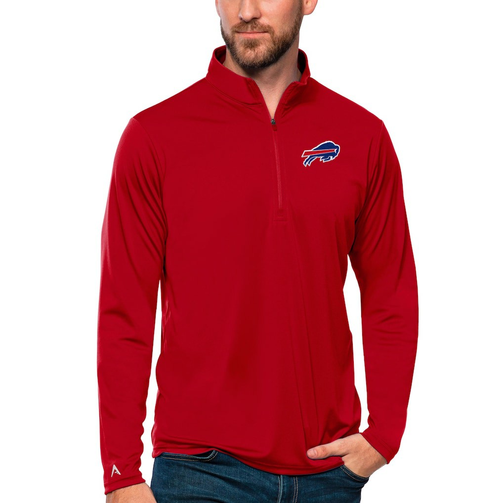 NFL Buffalo Bills Antigua Tribute Quarter-Zip Lightweight Pullover Top
