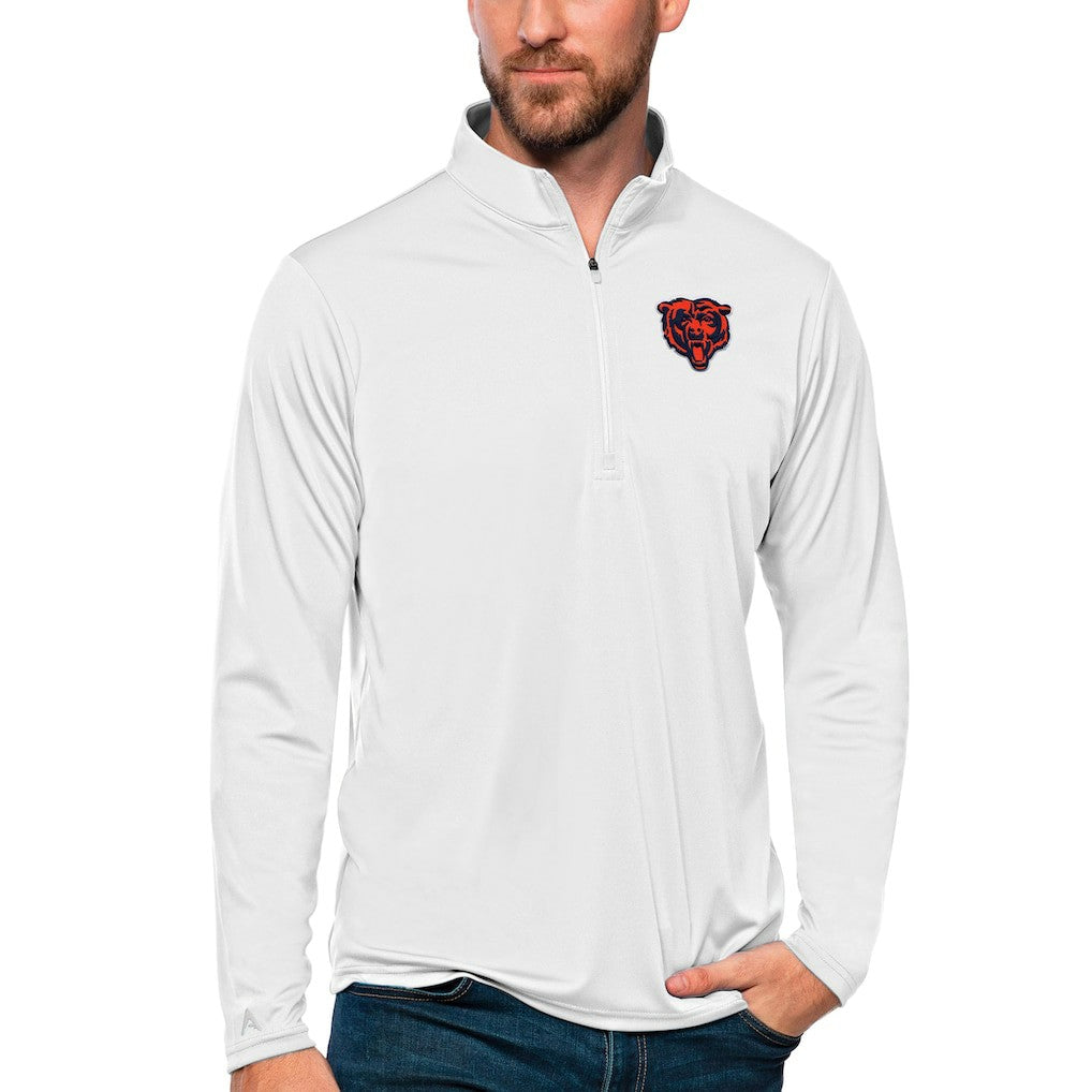 NFL Chicago Bears Antigua Tribute Quarter-Zip Lightweight Pullover Top