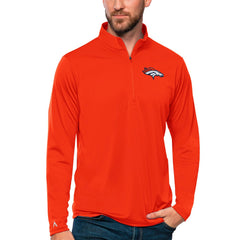 NFL Denver Broncos Antigua Tribute Quarter-Zip Lightweight Pullover Top