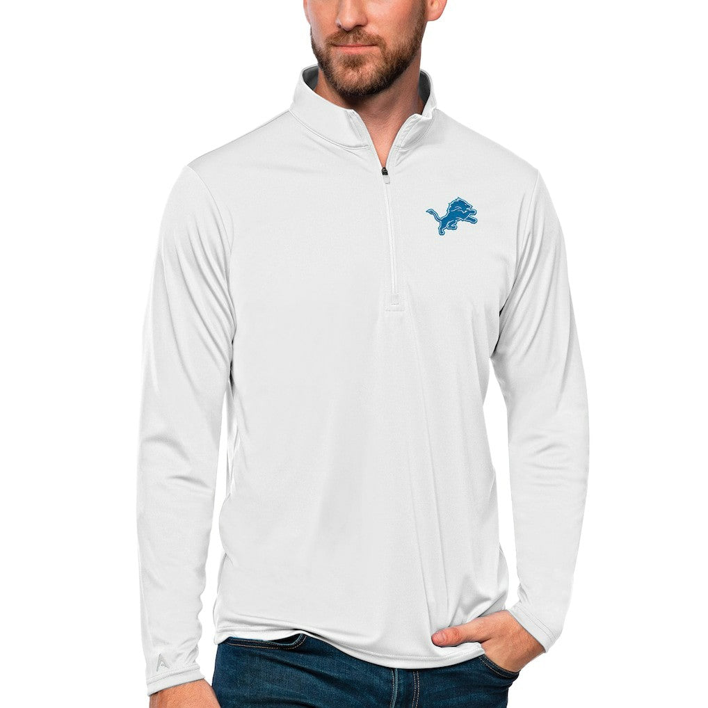 NFL Detroit Lions Antigua Tribute Quarter-Zip Lightweight Pullover Top
