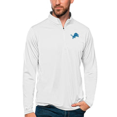 NFL Detroit Lions Antigua Tribute Quarter-Zip Lightweight Pullover Top