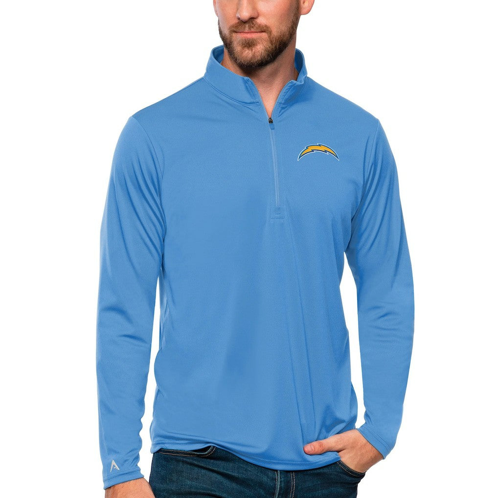 NFL Los Angeles Chargers Antigua Tribute Quarter-Zip Lightweight Pullover Top
