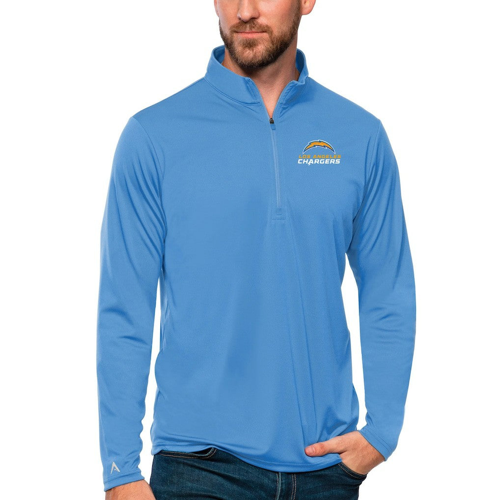 NFL Los Angeles Chargers Antigua Tribute Quarter-Zip Lightweight Pullover Top