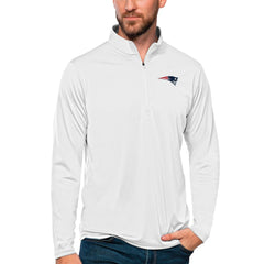NFL New England Patriots Antigua Tribute Quarter-Zip Lightweight Pullover Top
