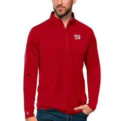 NFL New York Giants Antigua Tribute Quarter-Zip Lightweight Pullover Top