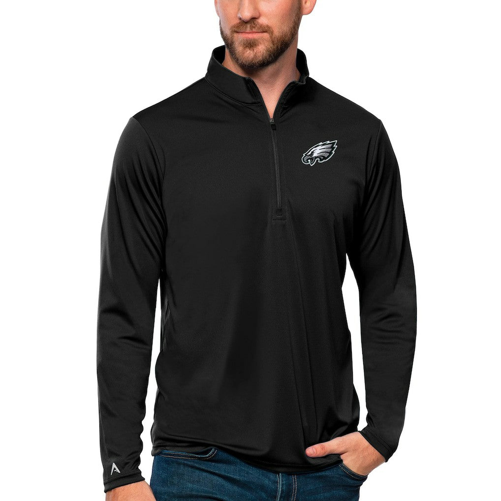 NFL Philadelphia Eagles Antigua Tribute Quarter-Zip Lightweight Pullover Top