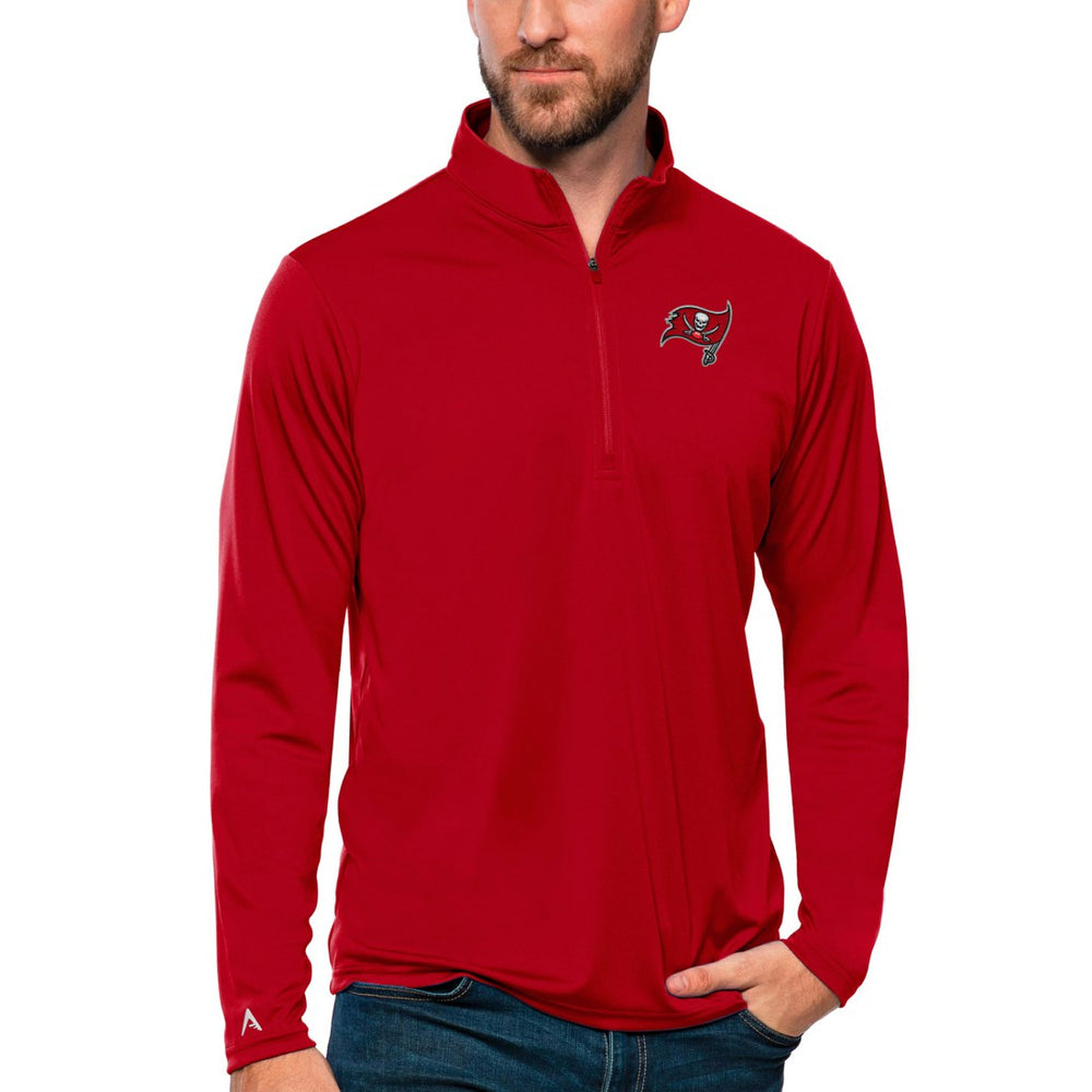 NFL Tampa Bay Buccaneers Antigua Tribute Quarter-Zip Lightweight Pullover Top